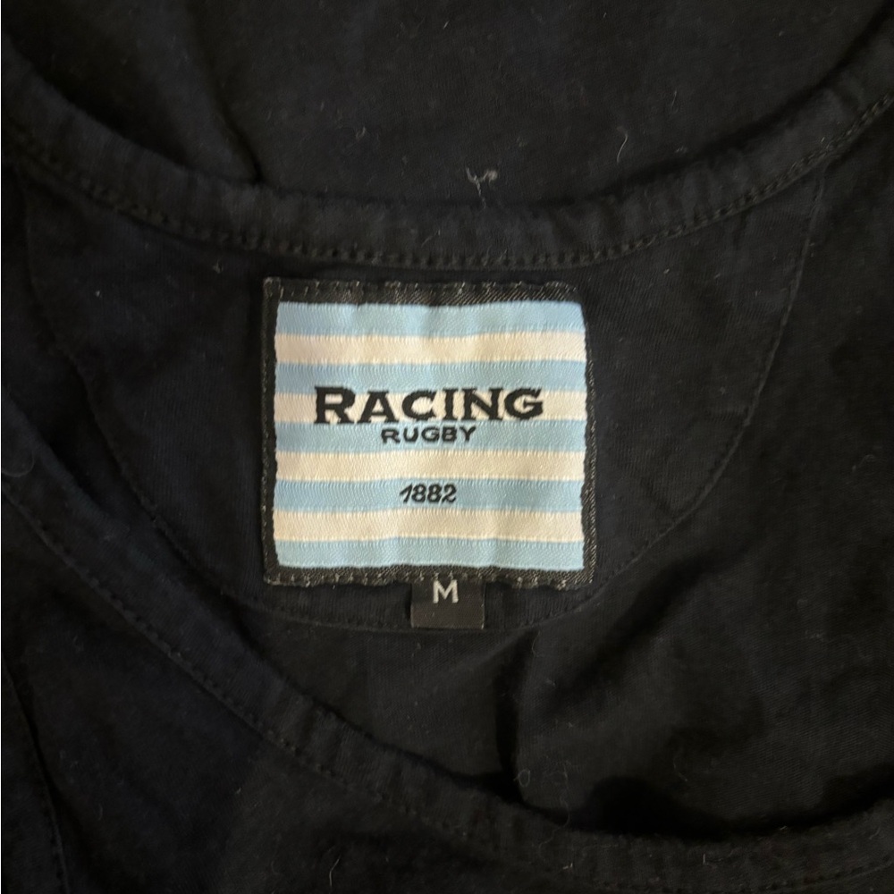 ASOS Racing Rugby Black Fitted Tank Top - Picture 2 of 8